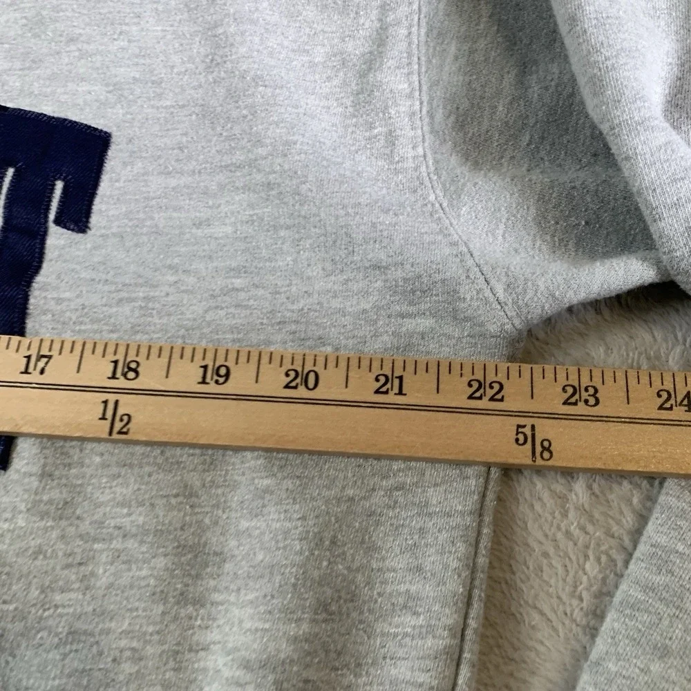 New York Popular Detroit Sweatshirt Mens Medium Gray Crewneck Fleece‎ Top M - Picture 7 of 11